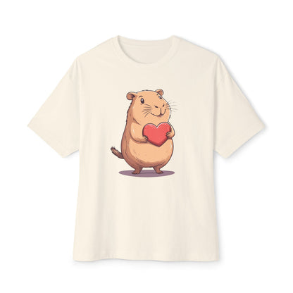 Heart Capybara - Oversized Fit