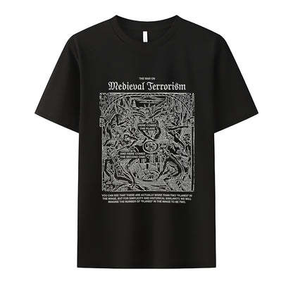 Medieval Terror Neck Short-Sleeve T-Shirt Soft & Breathable