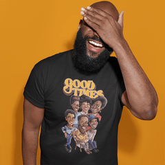 Good Times Caricature Premium Crew Neck Short-Sleeve T-Shirt Soft & Breathable