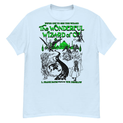 THE WONDERFUL WIZARD OF OZ BLACK ILLUSTRATIONS Crew Neck Short-Sleeve T-Shirt Soft & Breathable