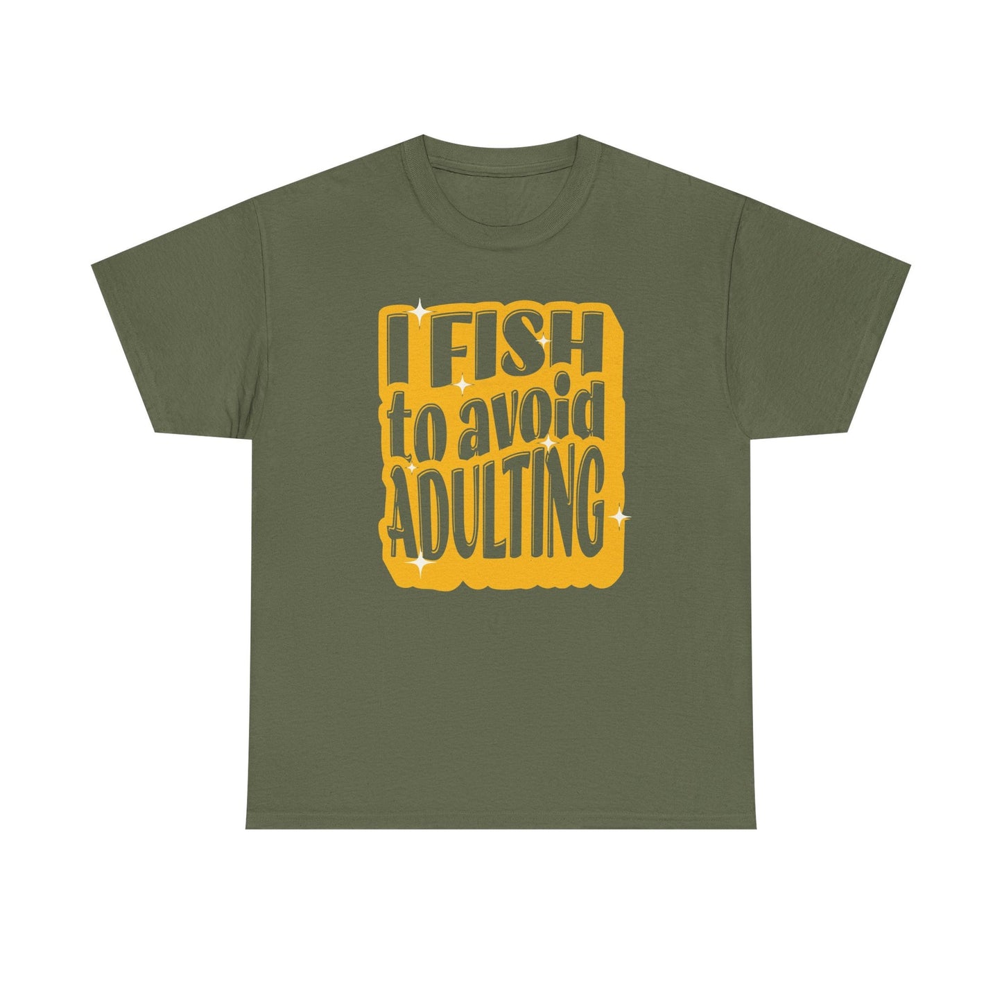 12-Fishing Puns Shirt Crew Neck Short-Sleeve T-Shirt – Classic & Comfortable