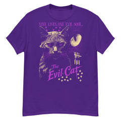 The Evil Cat Crew Neck Short-Sleeve T-Shirt Soft & Breathable