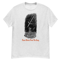 Power Raises From Deep Neck Short-Sleeve T-Shirt Soft & Breathable