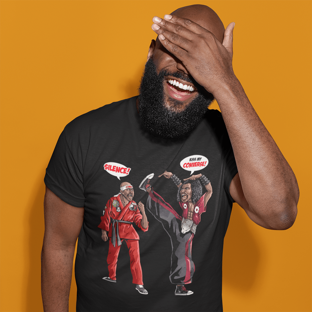 Dragonfly Jones Vs Shonuff Funny Premium Crew Neck Short-Sleeve T-Shirt Soft & Breathable