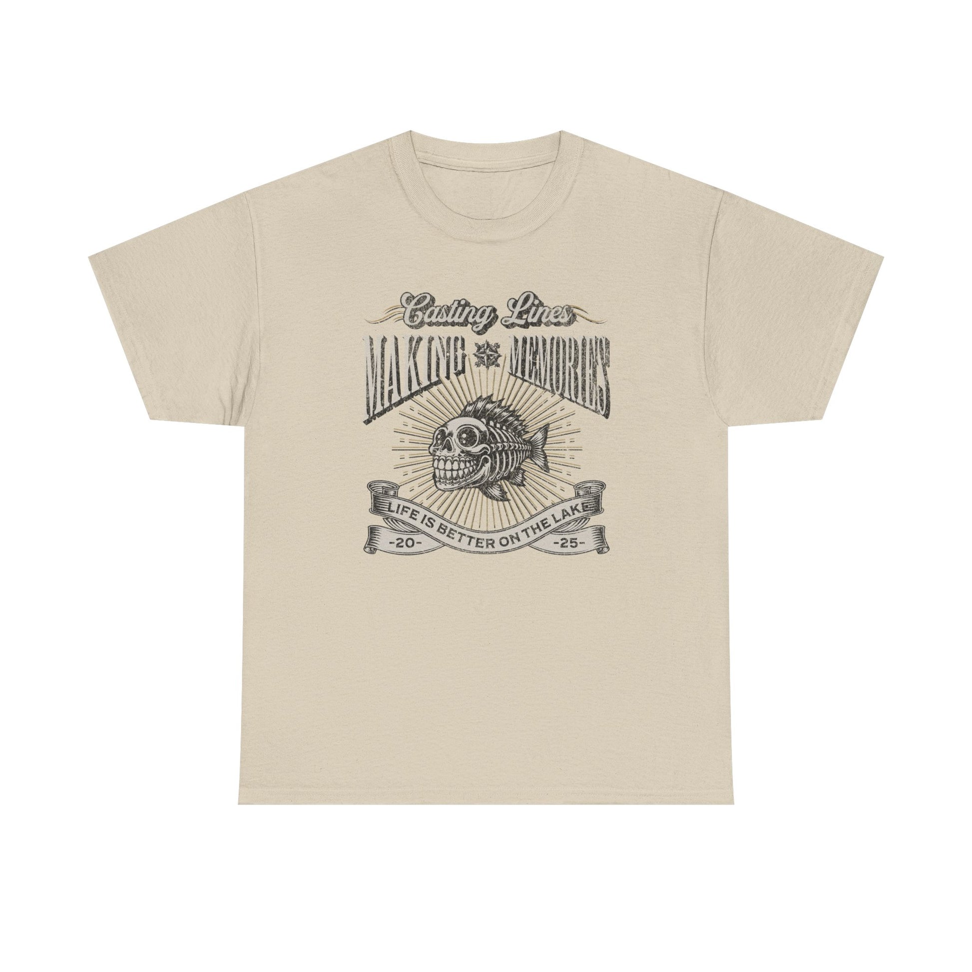 4-Fishing Puns Shirt Crew Neck Short-Sleeve T-Shirt – Classic & Comfortable