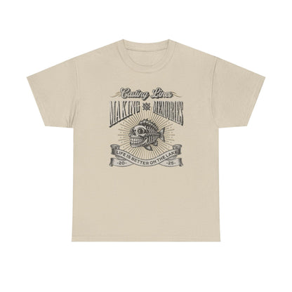 4-Fishing Puns Shirt Crew Neck Short-Sleeve T-Shirt – Classic & Comfortable