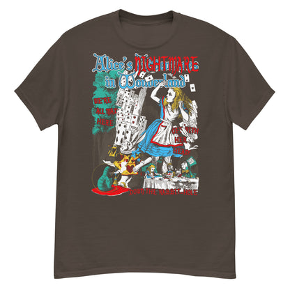 NIGHTMARE IN WONDERLAND CLASSIC ILLUSTRATIONS Crew Neck Short-Sleeve T-Shirt Soft and Breathable