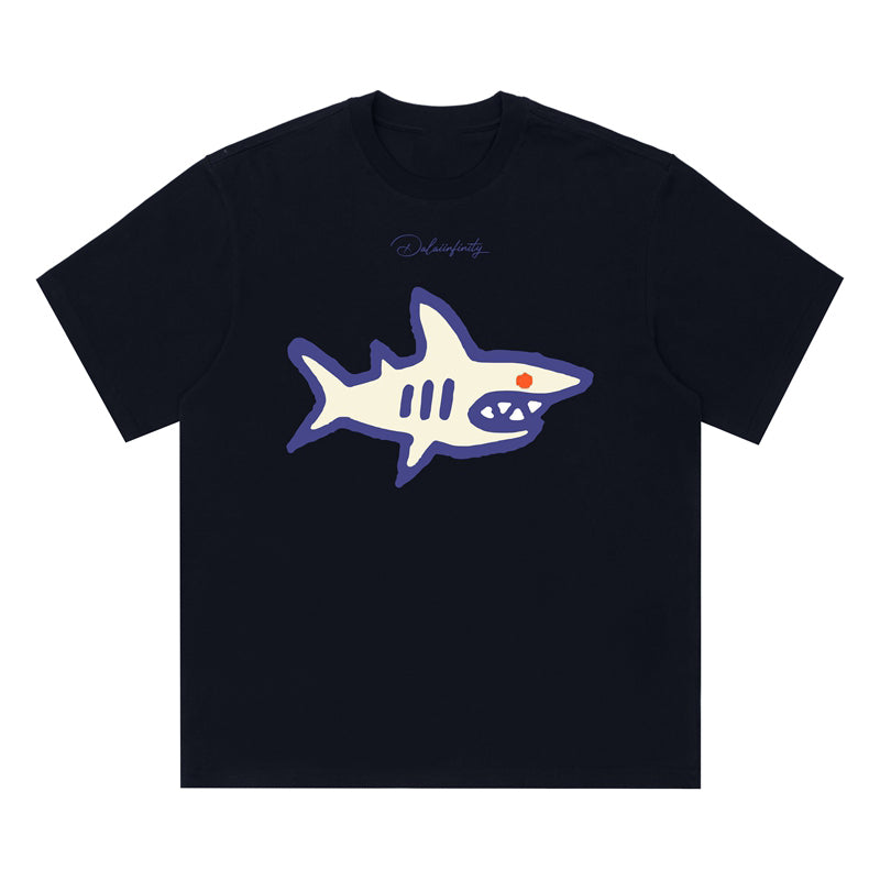 Cute Line Drawing Crew Neck Short-Sleeve T-Shirt Unisex