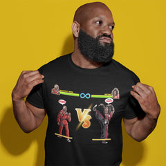 Dragonfly Jones Vs Shonuff Funny Gaming Style Premium Crew Neck Short-Sleeve T-Shirt Soft & Breathable