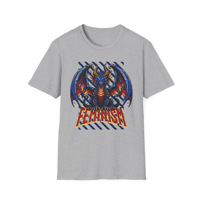 Feminism Dragon Blue - Classic Fit