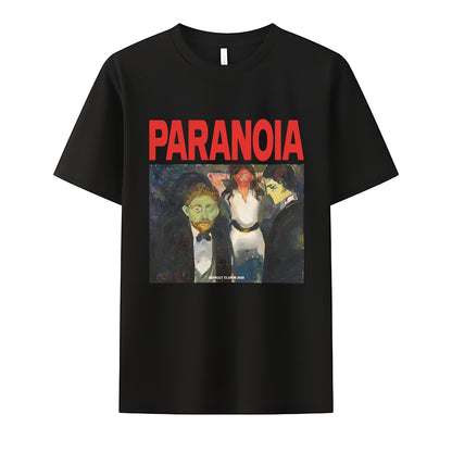 Paranoia Neck Short-Sleeve T-Shirt Soft & Breathable