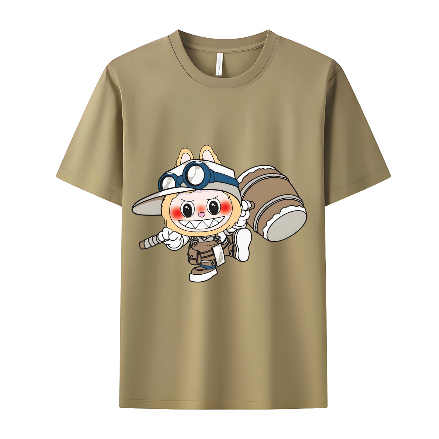 Funny Labubu The Monsters Crew Neck T-Shirt For Labubu Lover Gifts For Girlfriend