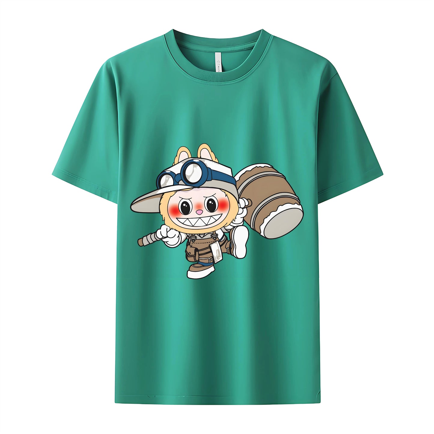 Funny Labubu The Monsters Crew Neck T-Shirt For Labubu Lover Gifts For Girlfriend