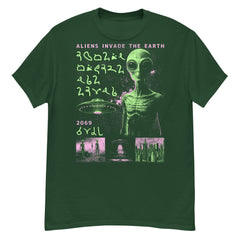 Alien Invaders Crew Neck Short-Sleeve T-Shirt Soft & Breathable