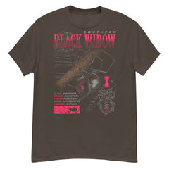 BLACK WIDOW Crew Neck Short-Sleeve T-Shirt Soft & Breathable