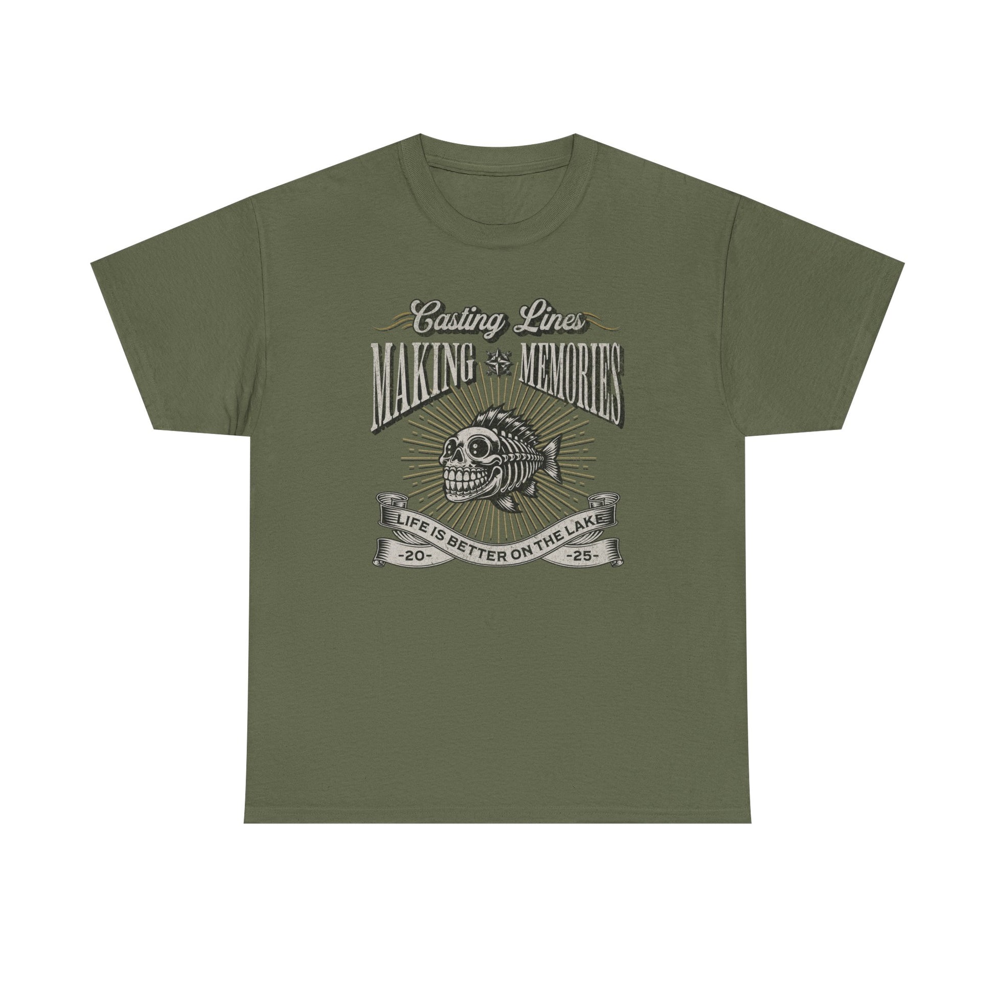 4-Fishing Puns Shirt Crew Neck Short-Sleeve T-Shirt – Classic & Comfortable