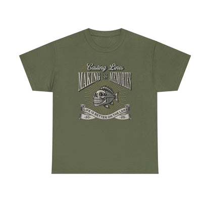 4-Fishing Puns Shirt Crew Neck Short-Sleeve T-Shirt – Classic & Comfortable