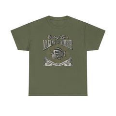 4-Fishing Puns Shirt Crew Neck Short-Sleeve T-Shirt – Classic & Comfortable