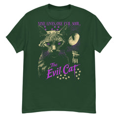 The Evil Cat Crew Neck Short-Sleeve T-Shirt Soft & Breathable
