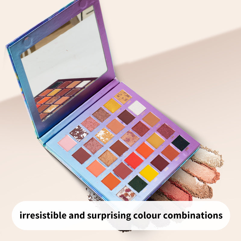 V'M DEW PRO 30-Color Eyeshadow Palette - Ultra-Pigmented, Waterproof and Multi-Texture