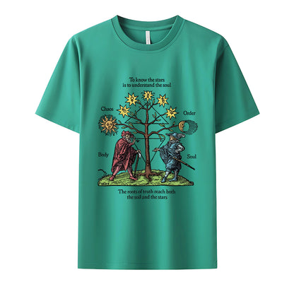 Roots of Truth Neck Short-Sleeve T-Shirt Soft & Breathable