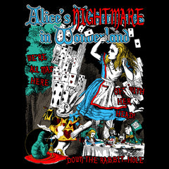 NIGHTMARE IN WONDERLAND CLASSIC ILLUSTRATIONS Crew Neck Short-Sleeve T-Shirt Soft and Breathable