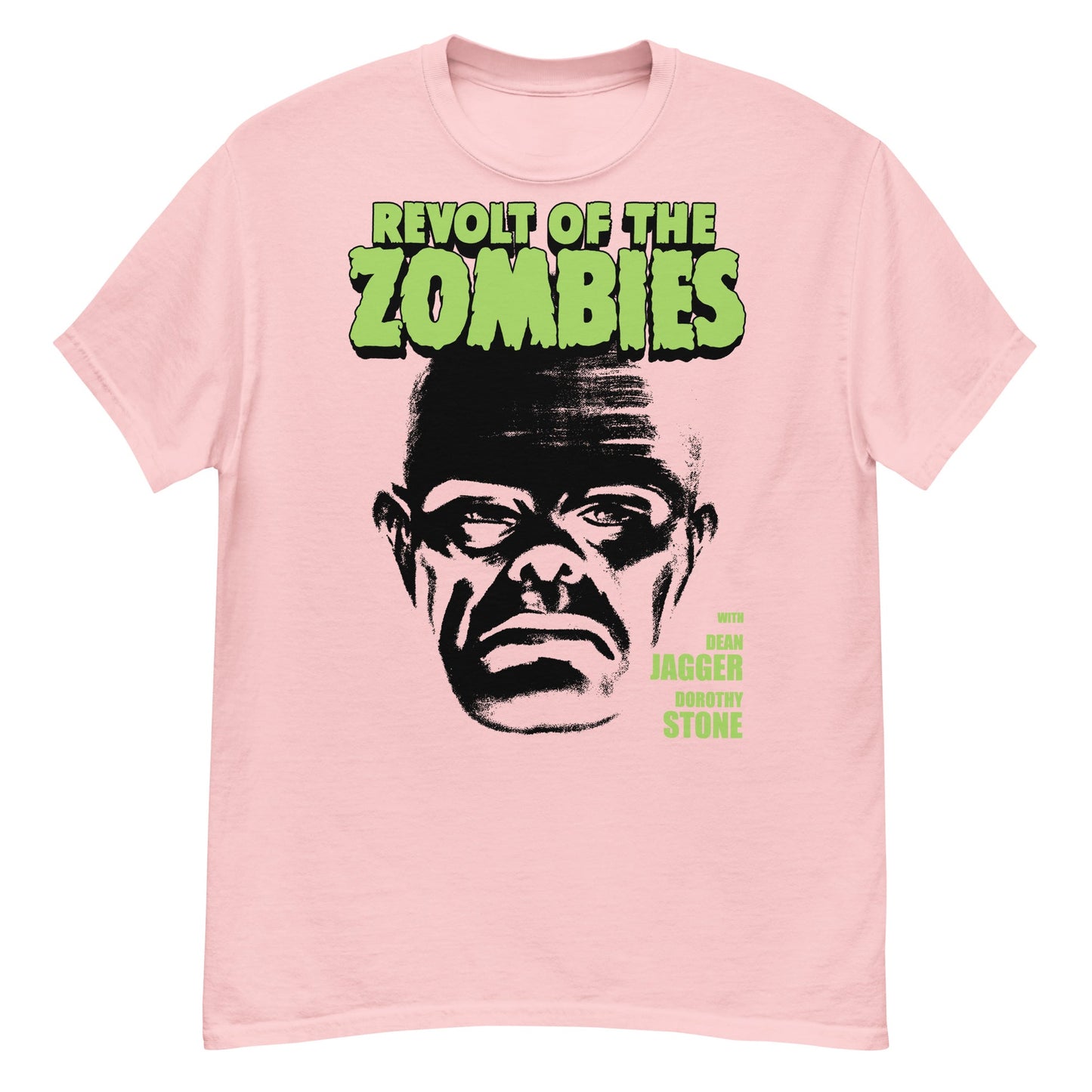 BIG HEAD ZOMBIE Crew Neck Short-Sleeve T-Shirt Soft & Breathable