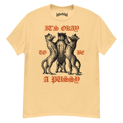 It's Okay To Be A Pussy Neck Short-Sleeve T-Shirt Soft & Breathable