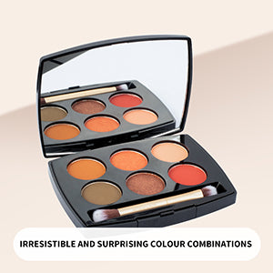 V'M DEW 6-Shade Eyeshadow Palette Duo Professional Looks Made Effortless