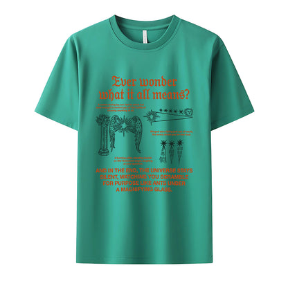 What It All Means Neck Short-Sleeve T-Shirt Soft & Breathable