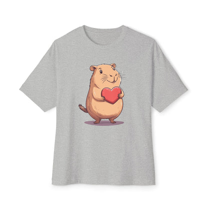 Heart Capybara - Oversized Fit