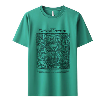 Medieval Terror Neck Short-Sleeve T-Shirt Soft & Breathable
