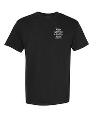MAHA Black Neck Short-Sleeve T-Shirt Soft & Breathable