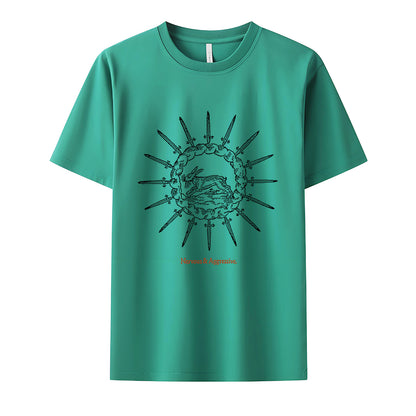 Nervous & Aggressive Neck Short-Sleeve T-Shirt Soft & Breathable