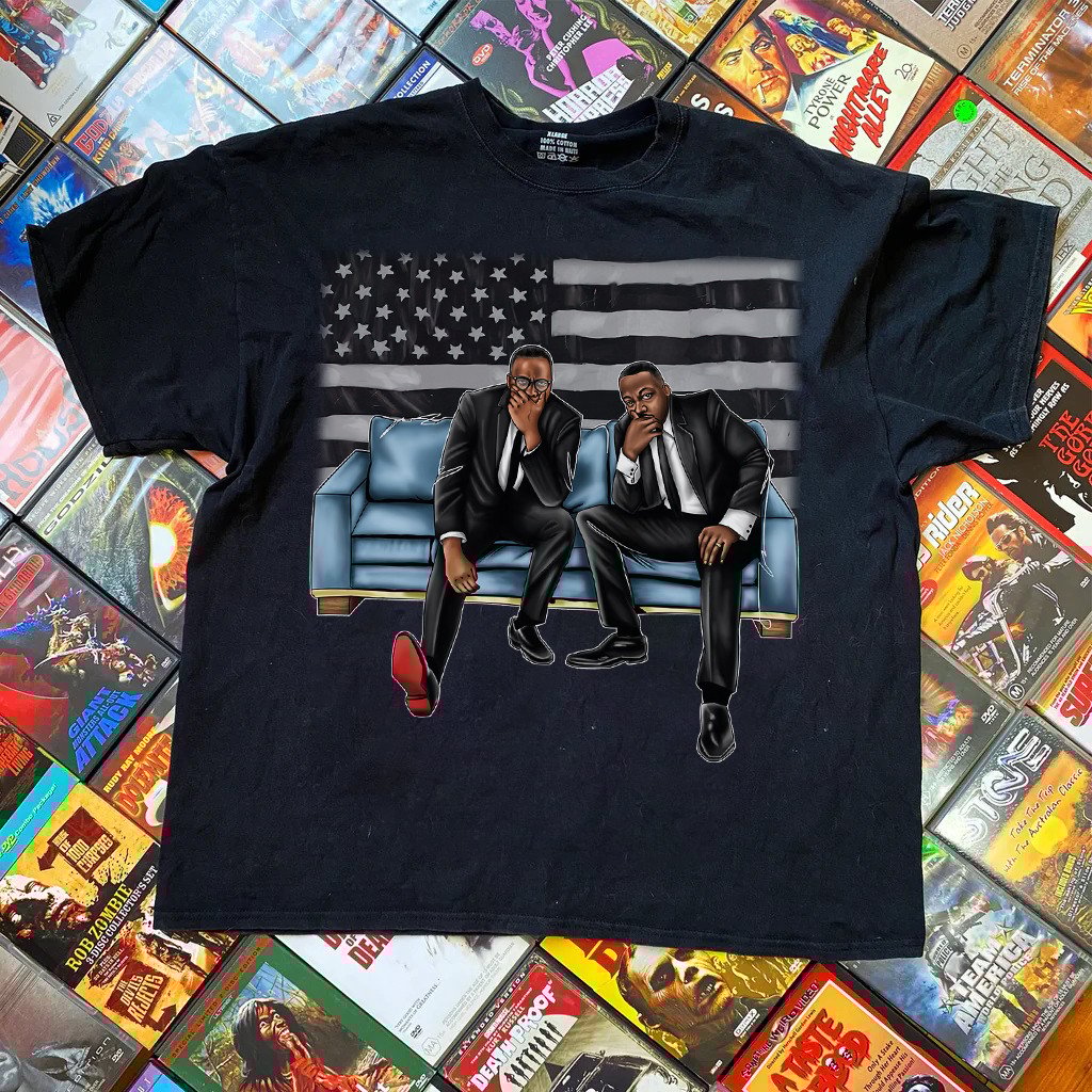 Martin Luther King And Malcolm X Premium Crew Neck Short-Sleeve T-Shirt Soft & Breathable