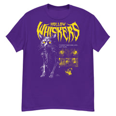HOLLOW WHISKERS Crew Neck Short-Sleeve T-Shirt Soft & Breathable