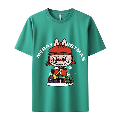 Funny Labubu The Monsters Crew Neck T-Shirt For Labubu Lover Gifts For Girlfriend