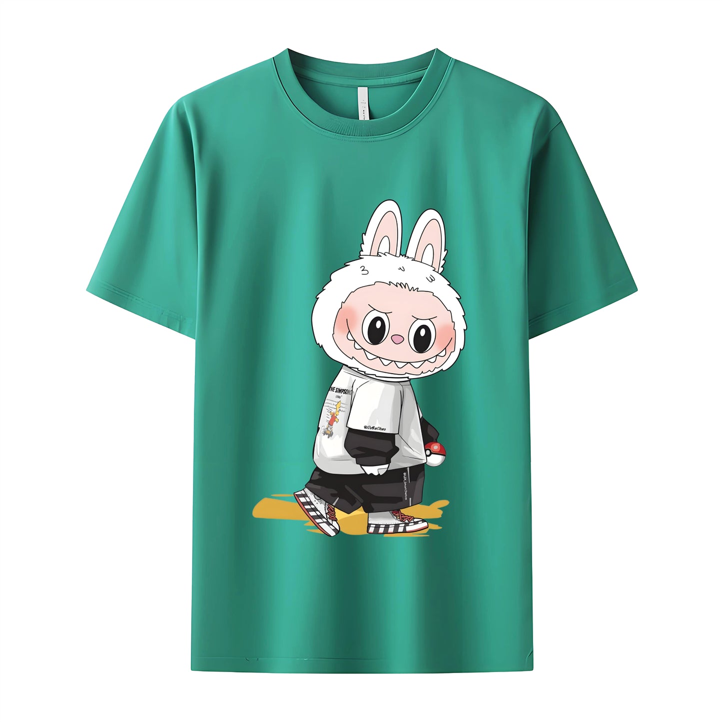Cool Labubu The Monsters Crew Neck Short Sleeve T-Shirt For Labubu Lover Gifts For Girlfriend