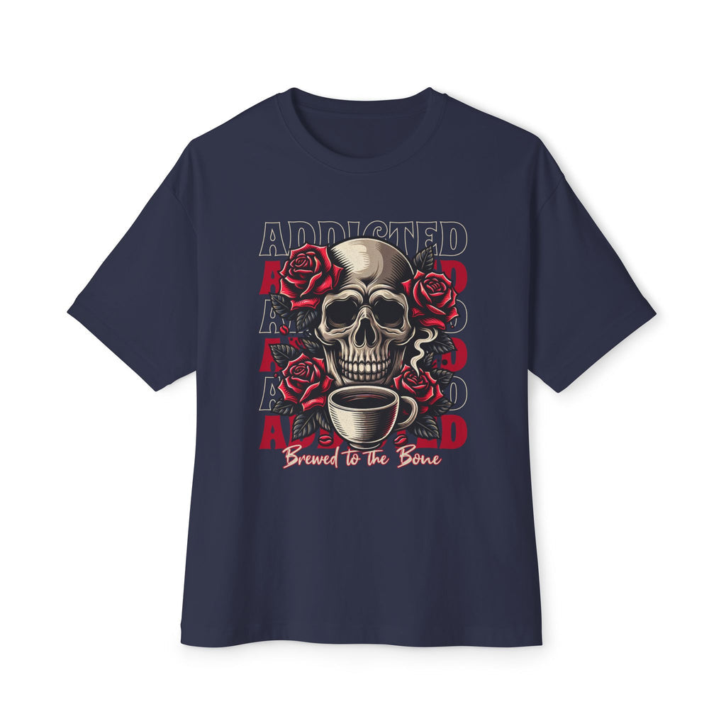 Skull Caffeine Coffee - Oversized Fit Shirt