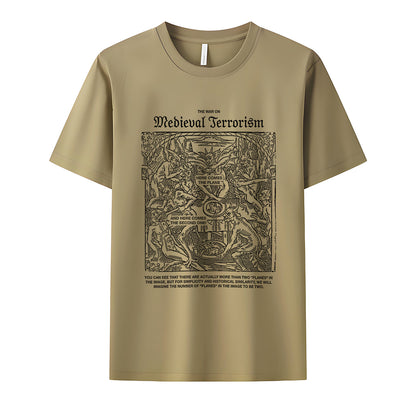 Medieval Terror Neck Short-Sleeve T-Shirt Soft & Breathable