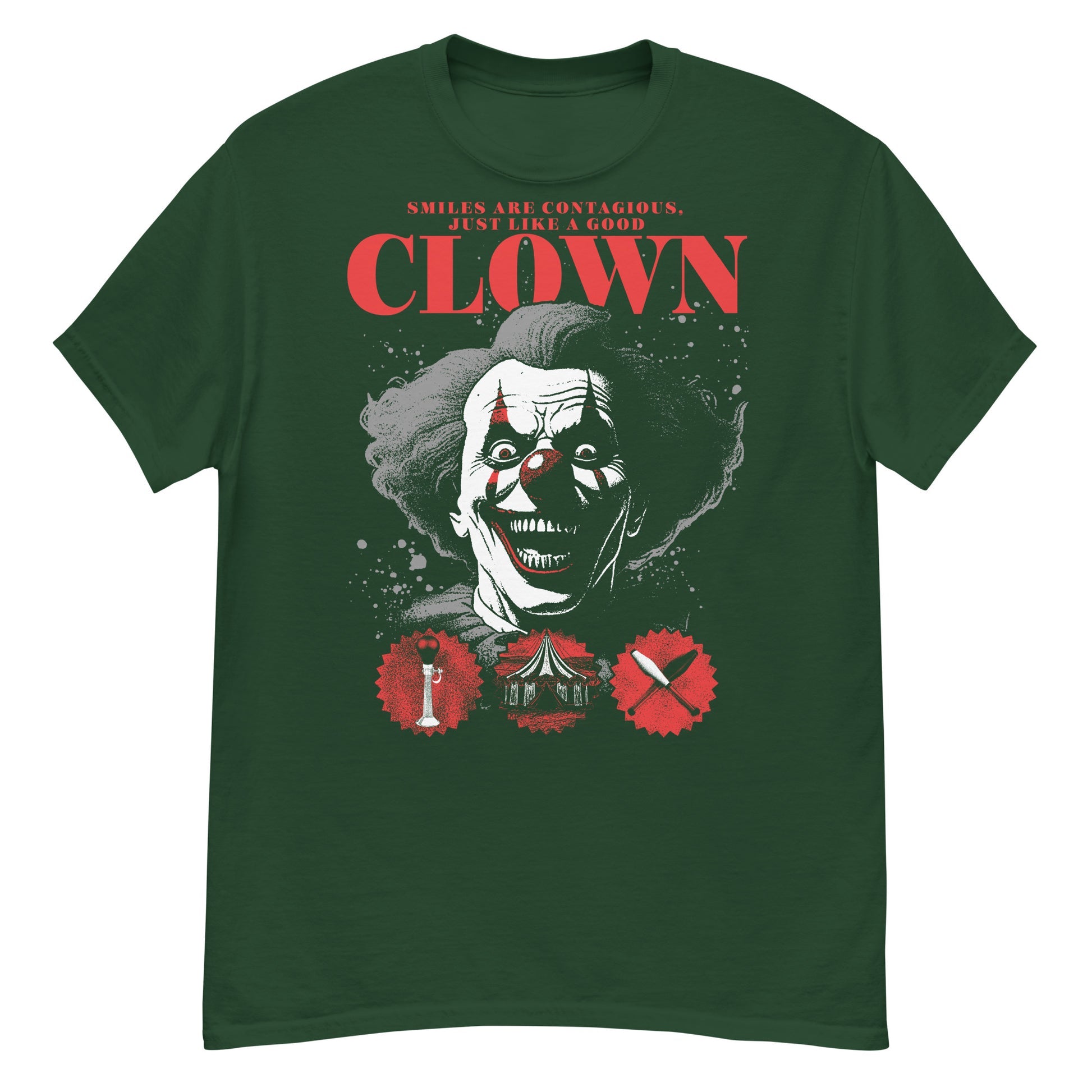 Smile Are Contagious Crew Neck Short-Sleeve T-Shirt Soft and Breathable