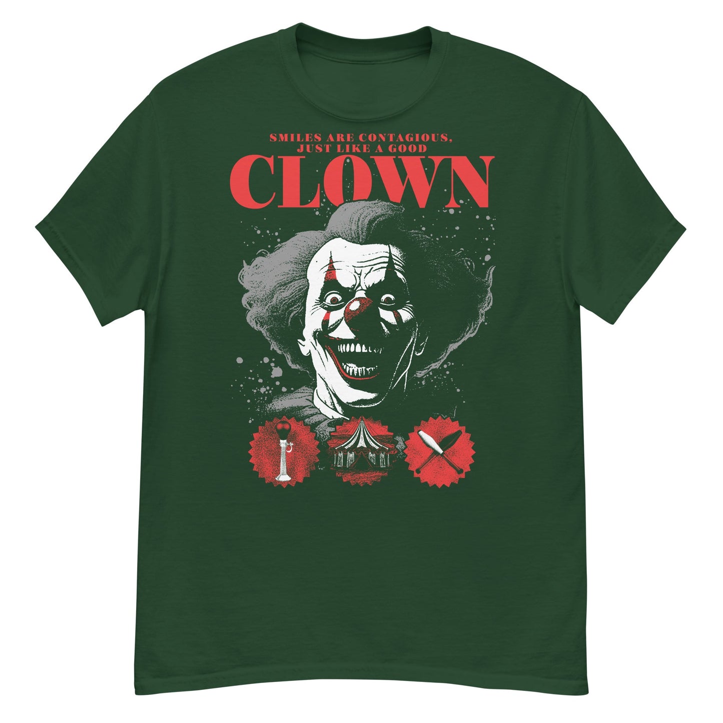 Smile Are Contagious Crew Neck Short-Sleeve T-Shirt Soft and Breathable