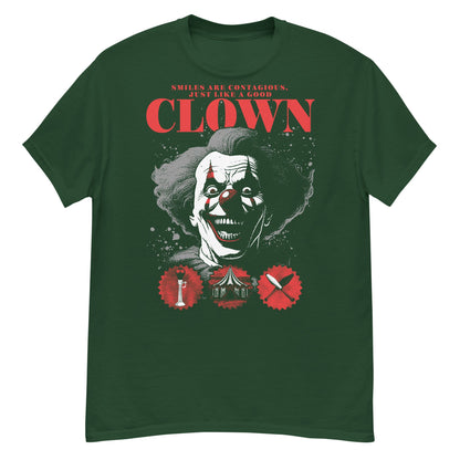 Smile Are Contagious Crew Neck Short-Sleeve T-Shirt Soft and Breathable