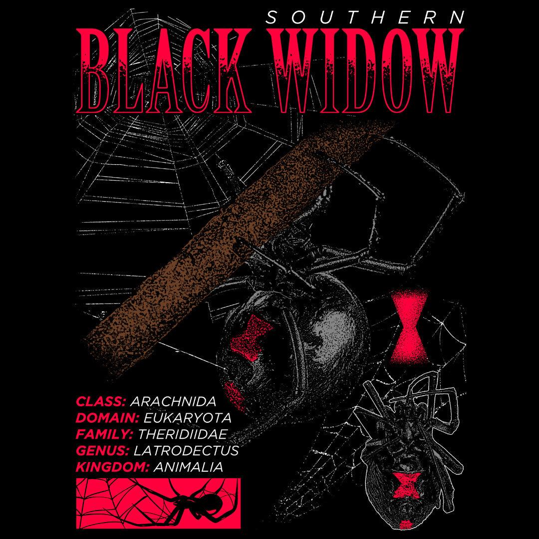 BLACK WIDOW Crew Neck Short-Sleeve T-Shirt Soft & Breathable
