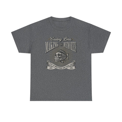 4-Fishing Puns Shirt Crew Neck Short-Sleeve T-Shirt – Classic & Comfortable