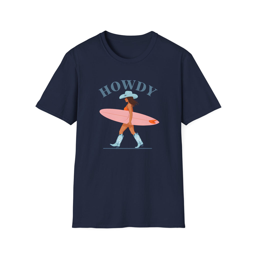 Cowboy Woman with Surfboard - Classic Fit