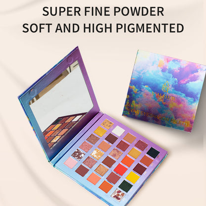 V'M DEW PRO 30-Color Eyeshadow Palette - Ultra-Pigmented, Waterproof and Multi-Texture