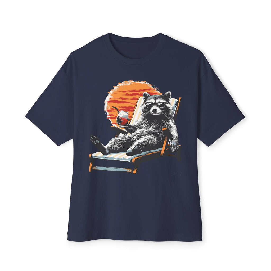 Racoon Sunbathing - Oversized Fit
