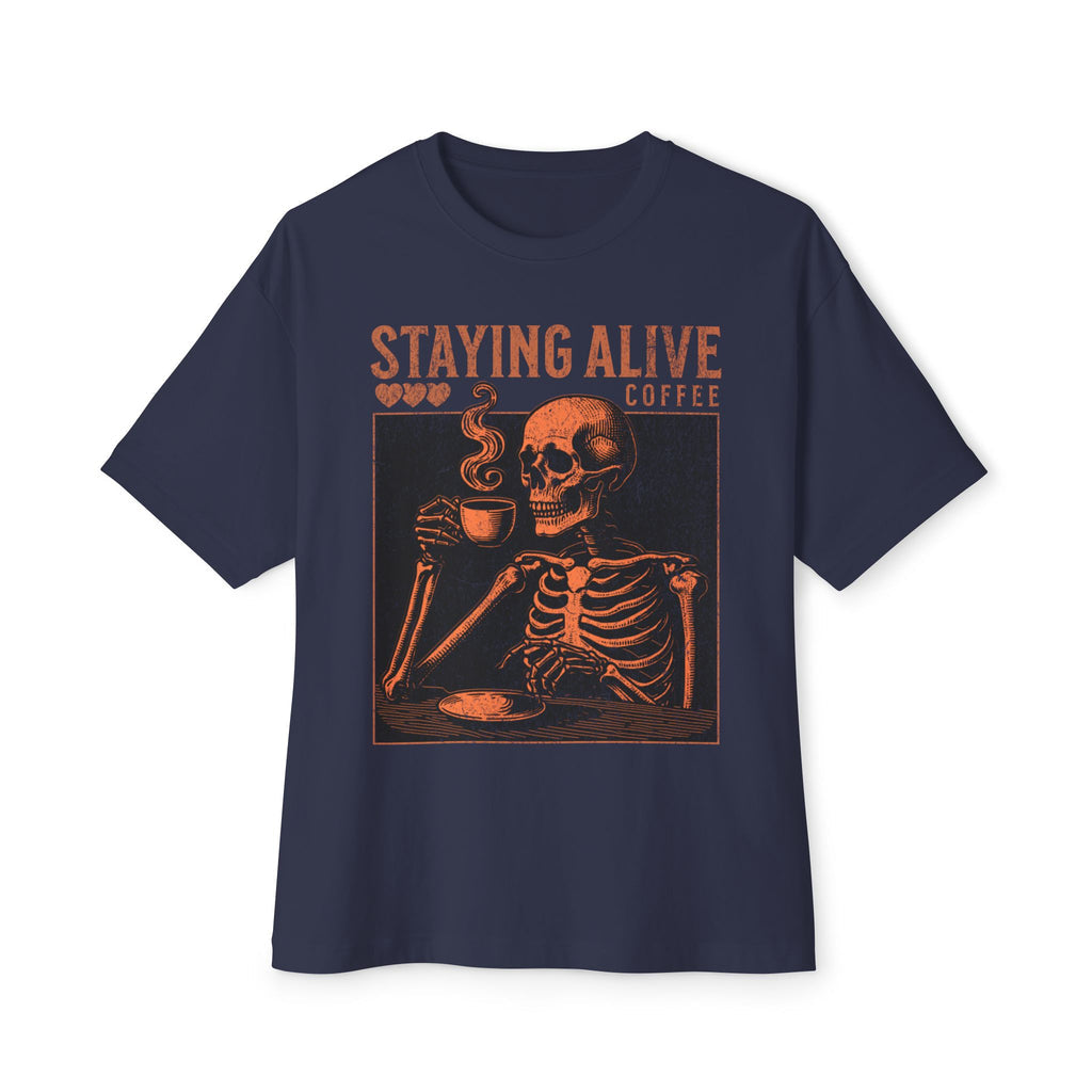 Skeleton Coffee - Oversized Fit Shirt