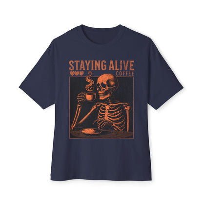 Skeleton Coffee - Oversized Fit Shirt